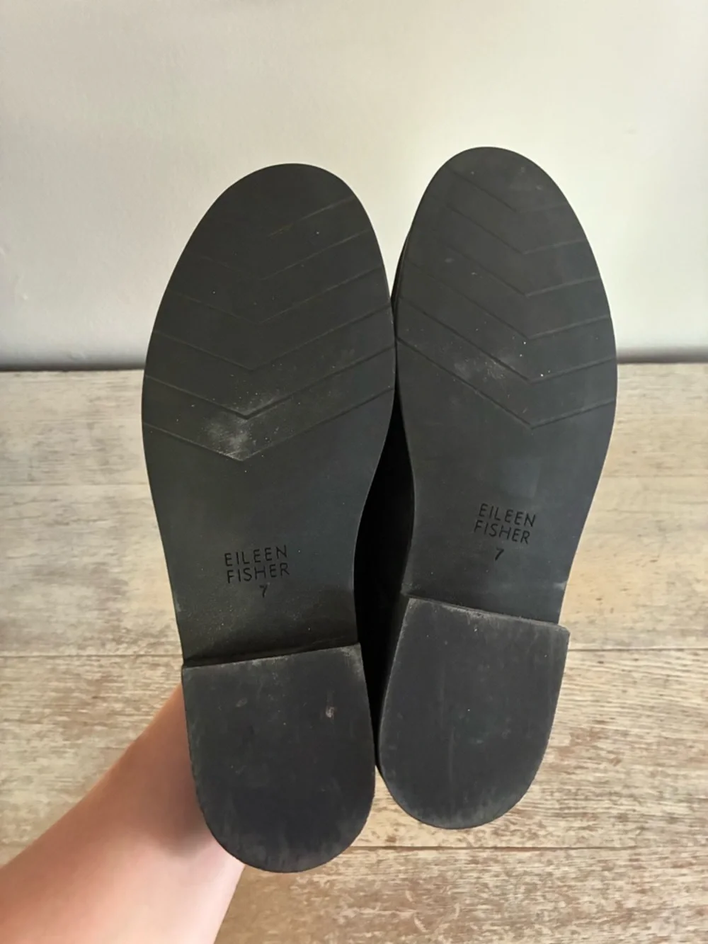 Eileen Fisher Frida Tumbled Nubuck Derby Slip On Shoes Size 7